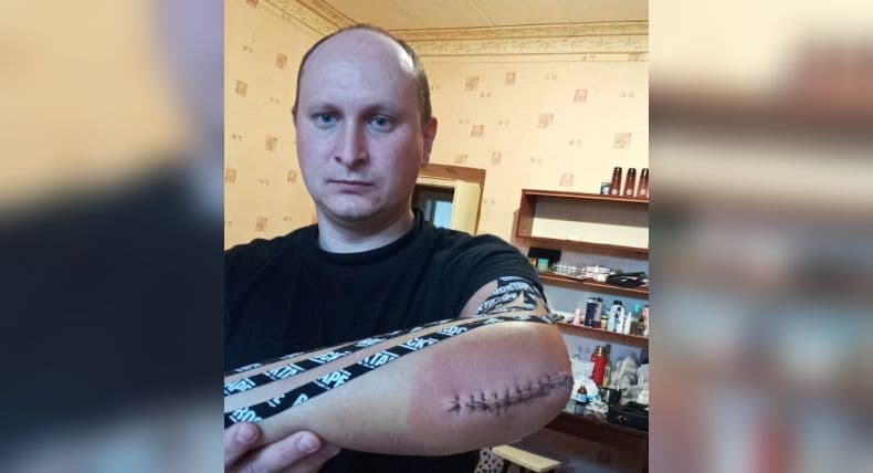 Historia Rusłana Waliachmetowa, pobitego za flagę