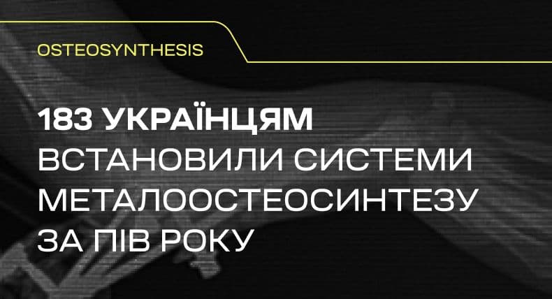 183 Ukraińcom instalowano systemy osteosyntezy przez ostatni pół roku