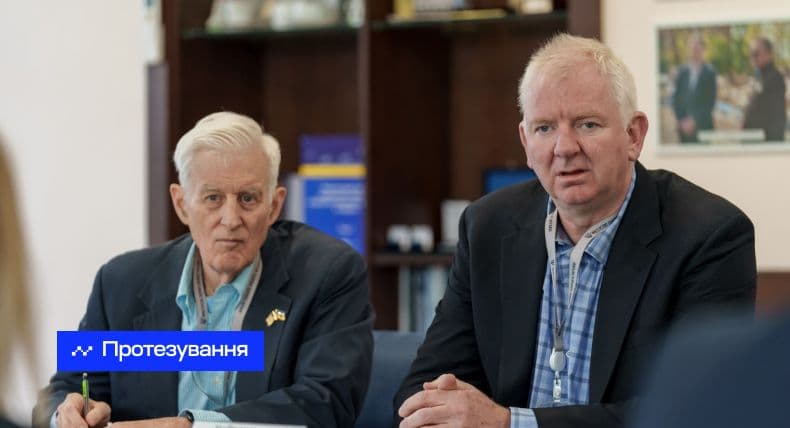 Partnerzy programu Operation Renew Prosthetics, Mike Corcoran i Bill Endicott z wizyta w Kijowie
