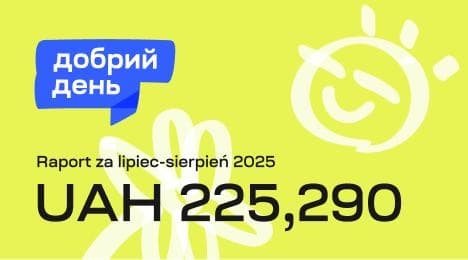 Inicjatywa charytatywna FFU „Dobry dzień” zebrała 225,290 hrywien na rzecz wsparcia Ukraińców, dotkniętych wojną.
