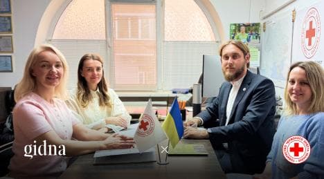 Zespół projektu GIDNA podpisał Memorandum o współpracy z Ukraińskim Czerwonym Krzyżem w obwodzie mikołajowskim