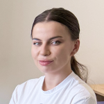 Ivanna Babii, kierowniczka projektu Centrum Wsparcia Rodzin „Rodyny” działającego przy organizacji pozarządowej Ogólnoukraińskie Stowarzyszenie „Korpus Weteranów”